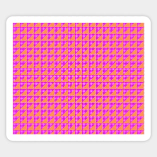 Orange and Pink Geometric Pattern Sticker